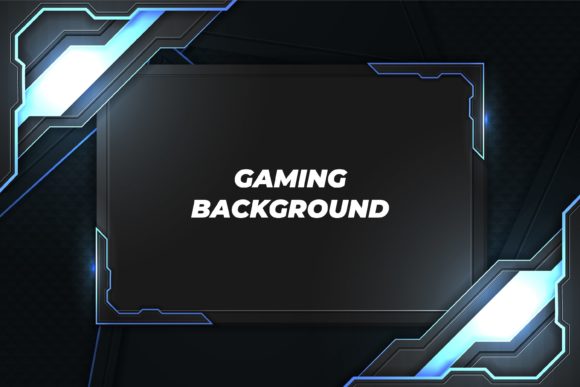Download Modern Gaming Background Black and Blue - Gaming background Collection