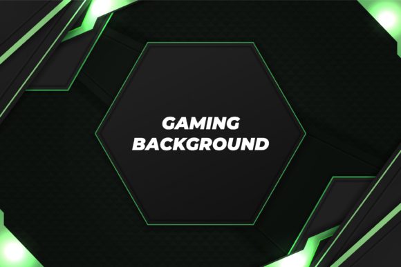 Download Modern Gaming Background Black and Green - Gaming background Collection